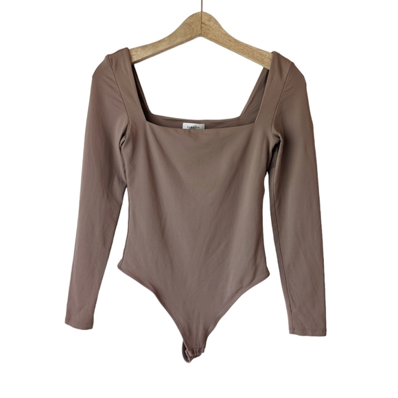 Aritzia Tops - Aritzia Babaton Contour Square Neck Long Sleeve Bodysuit